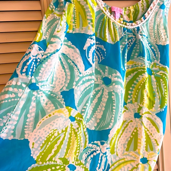 Lilly Pulitzer silk Sea Urchin silk tank size 0 - Picture 2 of 8